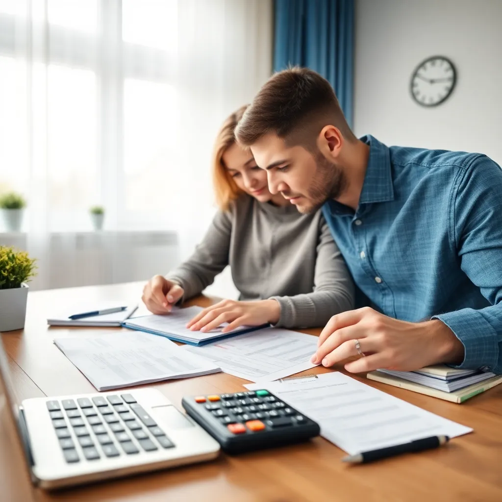 Grafické znázornenie procesu finančného plánovania s ikonami a šípkami